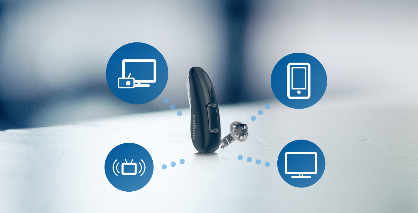 Appareil auditif Bluetooth avec bulles appareils multimédias compatibles